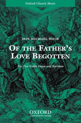 Of the Fathers Love Begotten SAB choral sheet music cover